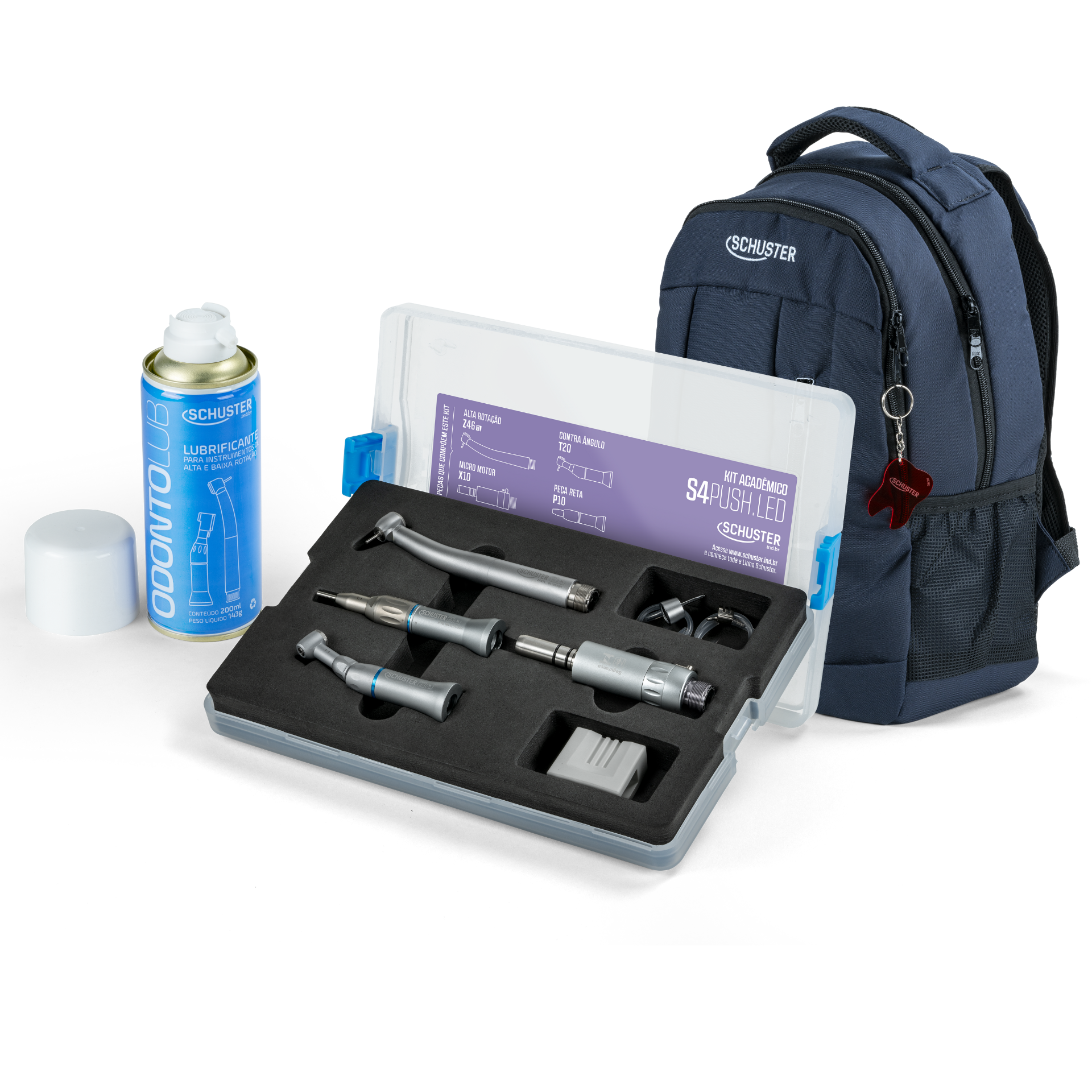 Kit Acadêmico S4 Push LED Schuster